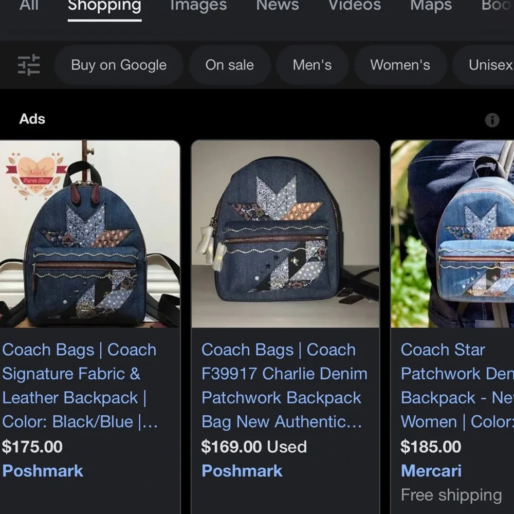 Coach mini denim backpack - Picture 7 of 7